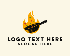 Cooking Frying Pan logo