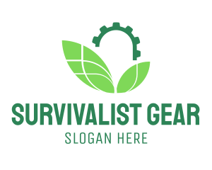 Industrial Leaves logo design