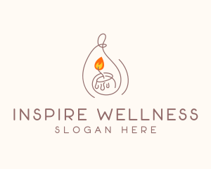 Candlelight Wellness Spa logo design