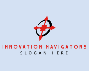  Arrow Compass Navigation logo design