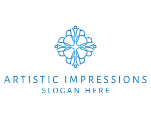 Elegant Floral Pattern logo design