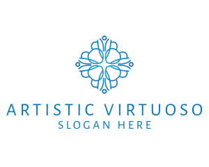 Elegant Floral Pattern logo design