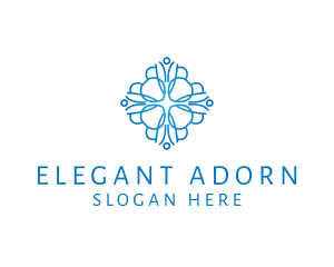 Elegant Floral Pattern logo design