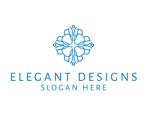 Elegant Floral Pattern logo design