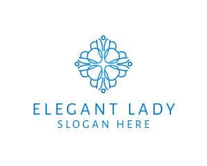 Elegant Floral Pattern logo design