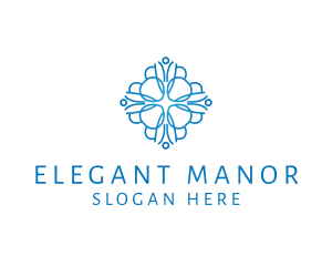 Elegant Floral Pattern logo design