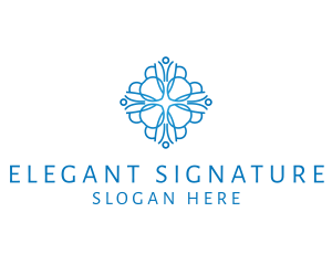 Elegant Floral Pattern logo design