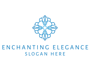 Elegant Floral Pattern logo design