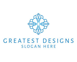 Elegant Floral Pattern logo design