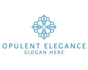 Elegant Floral Pattern logo design