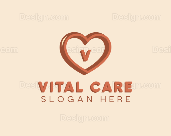 Romantic Valentine Heart Logo
