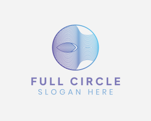 Circle Wave Line Business logo design