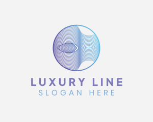 Circle Wave Line Business logo design