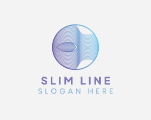 Circle Wave Line Business logo design