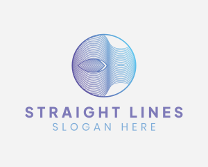 Circle Wave Line Business logo design