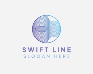 Circle Wave Line Business logo