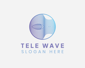 Circle Wave Line Business logo design