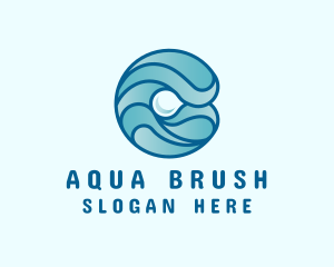 Ocean Pearl Wave logo design