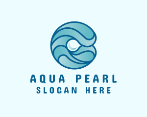 Ocean Pearl Wave logo design