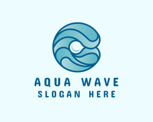 Ocean Pearl Wave logo design