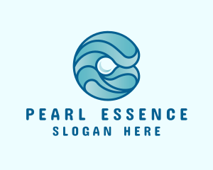 Ocean Pearl Wave logo design