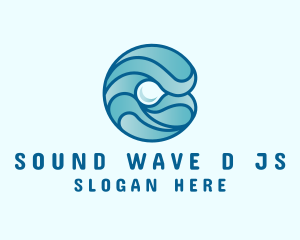 Ocean Pearl Wave logo design