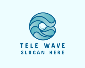 Ocean Pearl Wave logo design