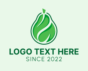 Leaf Pear Fruit logo