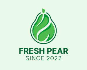 Leaf Pear Fruit logo