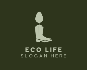 Tree Boots Gardening logo design