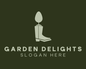 Tree Boots Gardening logo design