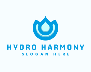 Drinking Water Droplet logo