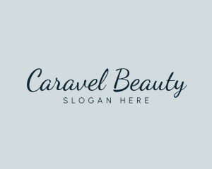 Trendy Cursive Beauty logo design