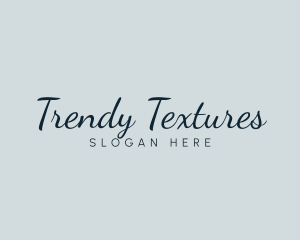 Trendy Cursive Beauty logo design