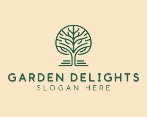 Nature Tree Garden logo design