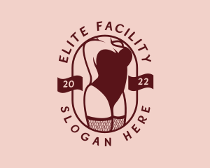 Sexy Woman Corset Lingerie logo design