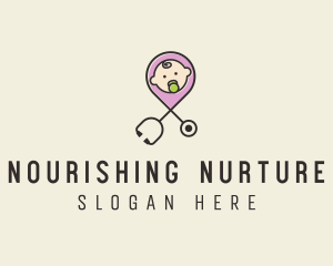 Infant Pediatric Doctor  logo design