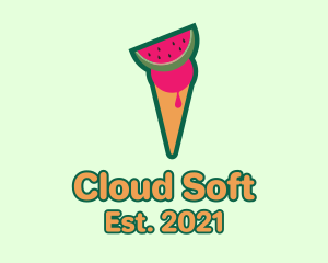 Watermelon Ice Cream  logo design