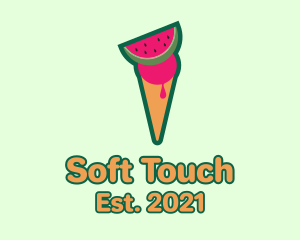 Watermelon Ice Cream  logo design