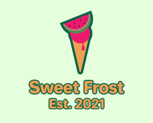 Watermelon Ice Cream  logo design