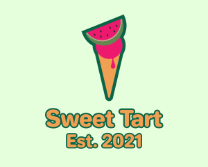 Watermelon Ice Cream  logo design