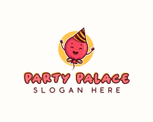 Balloon Party Celebration logo design