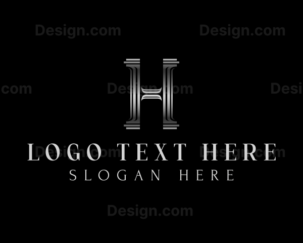 Luxury Classic Column Letter H Logo