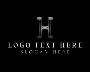 Luxury Classic Column Letter H logo