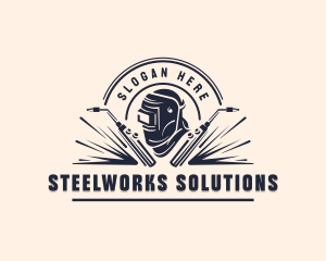 Blowtorch Welding Fabrication logo design