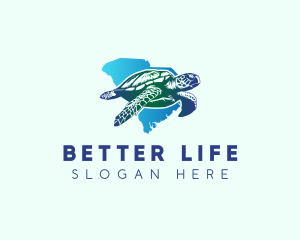 South Carolina State Sea Turtle logo design