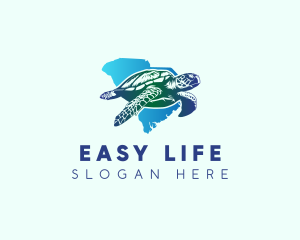 South Carolina State Sea Turtle logo design