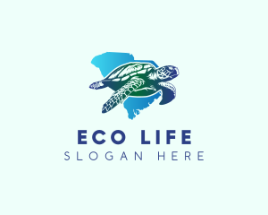 South Carolina State Sea Turtle logo design