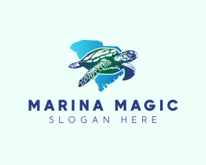 South Carolina State Sea Turtle logo design