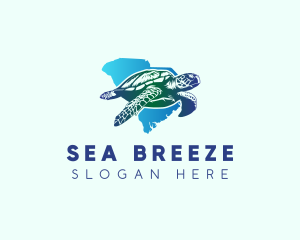 South Carolina State Sea Turtle logo design